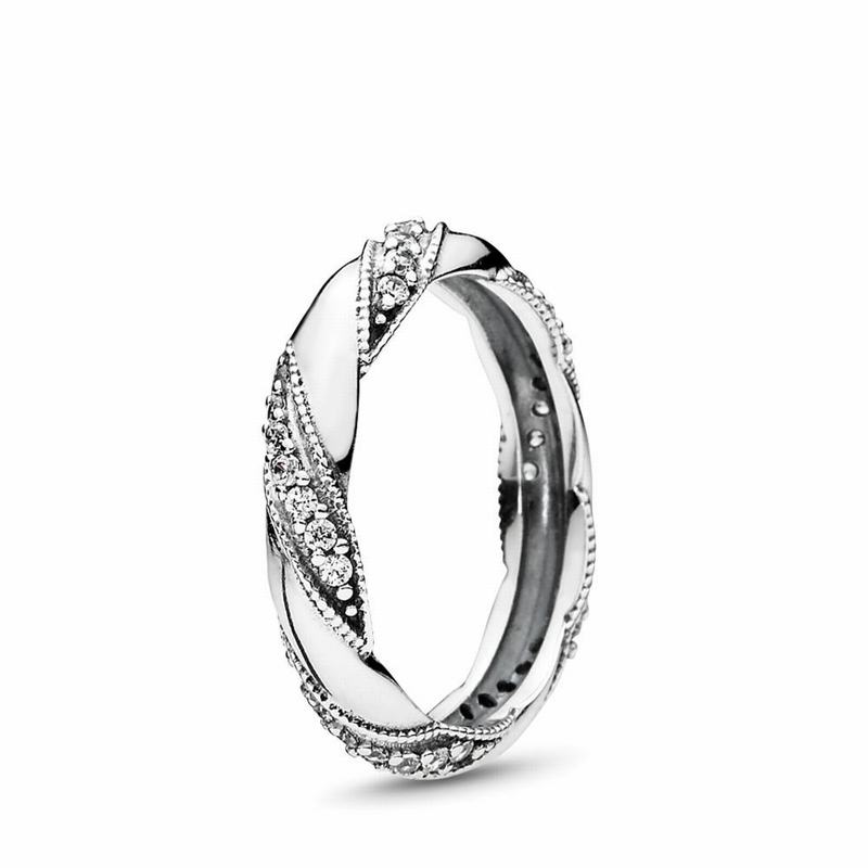 Pandora Dreams of Love Stackable Ring Outlet NZ, Sterling Silver (970456-MEV)